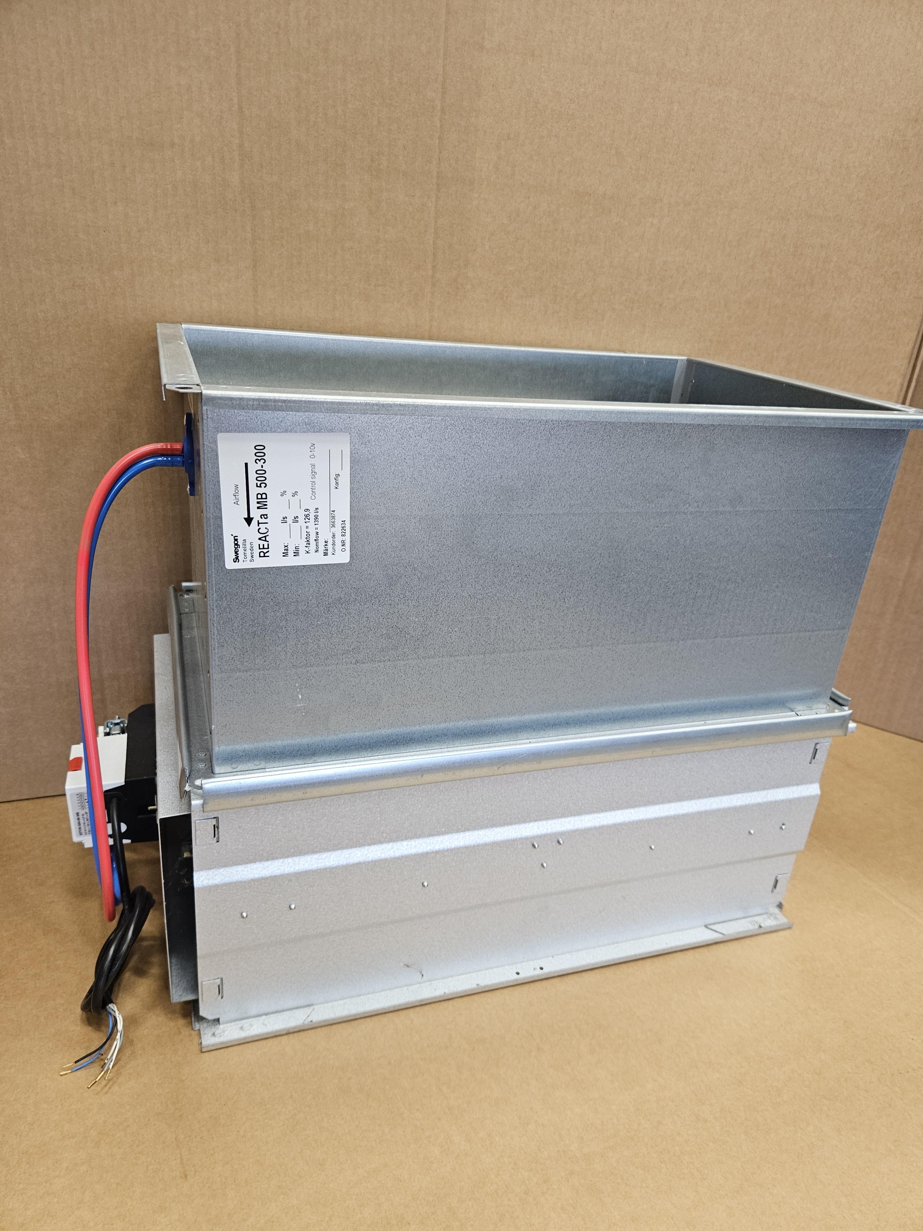 VAV SPJÄLL REACT  500-300 REKTANGULÄRT. SWEGON