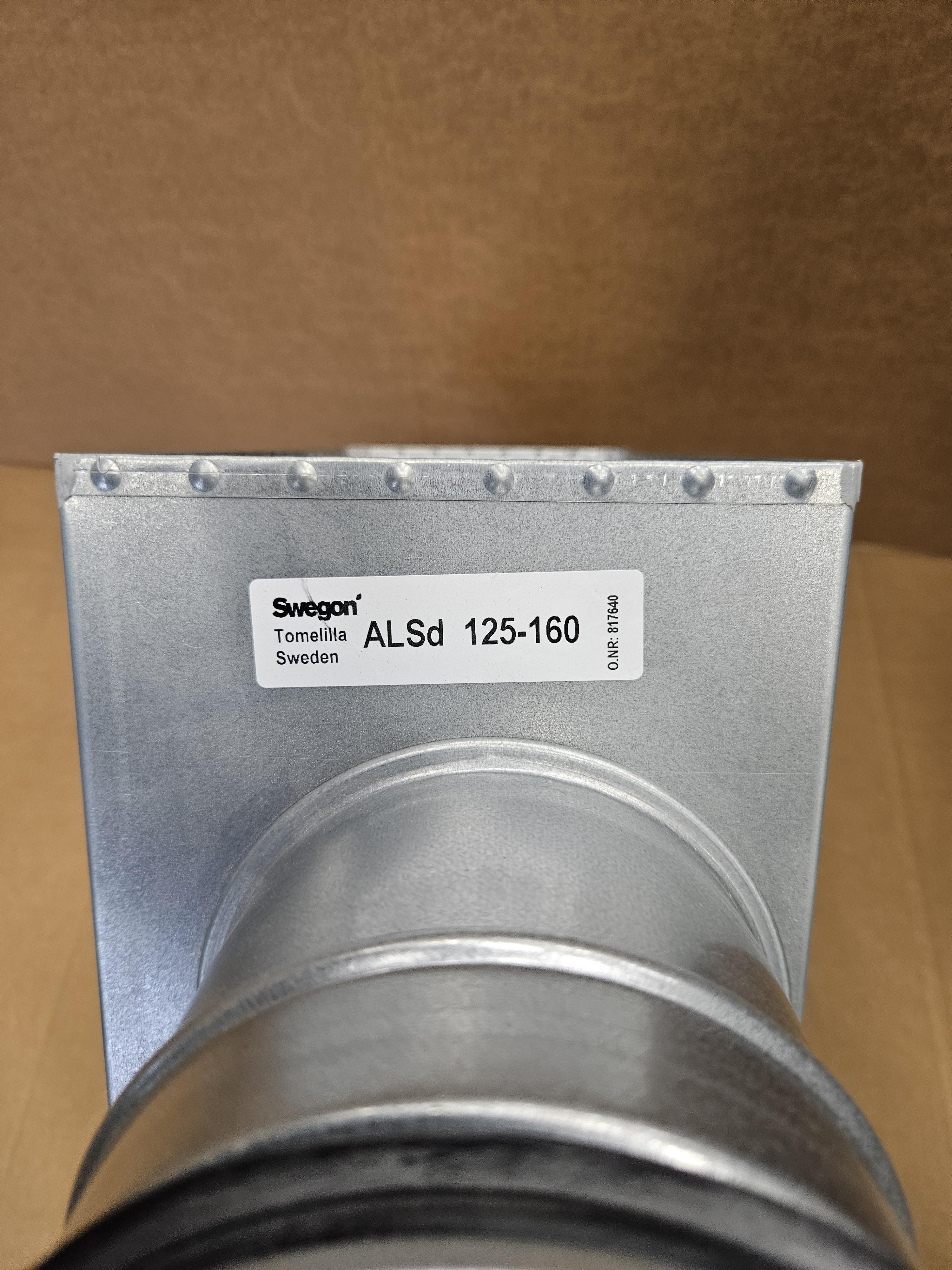 Anslutningslåda ALSd 125-160, Swegon