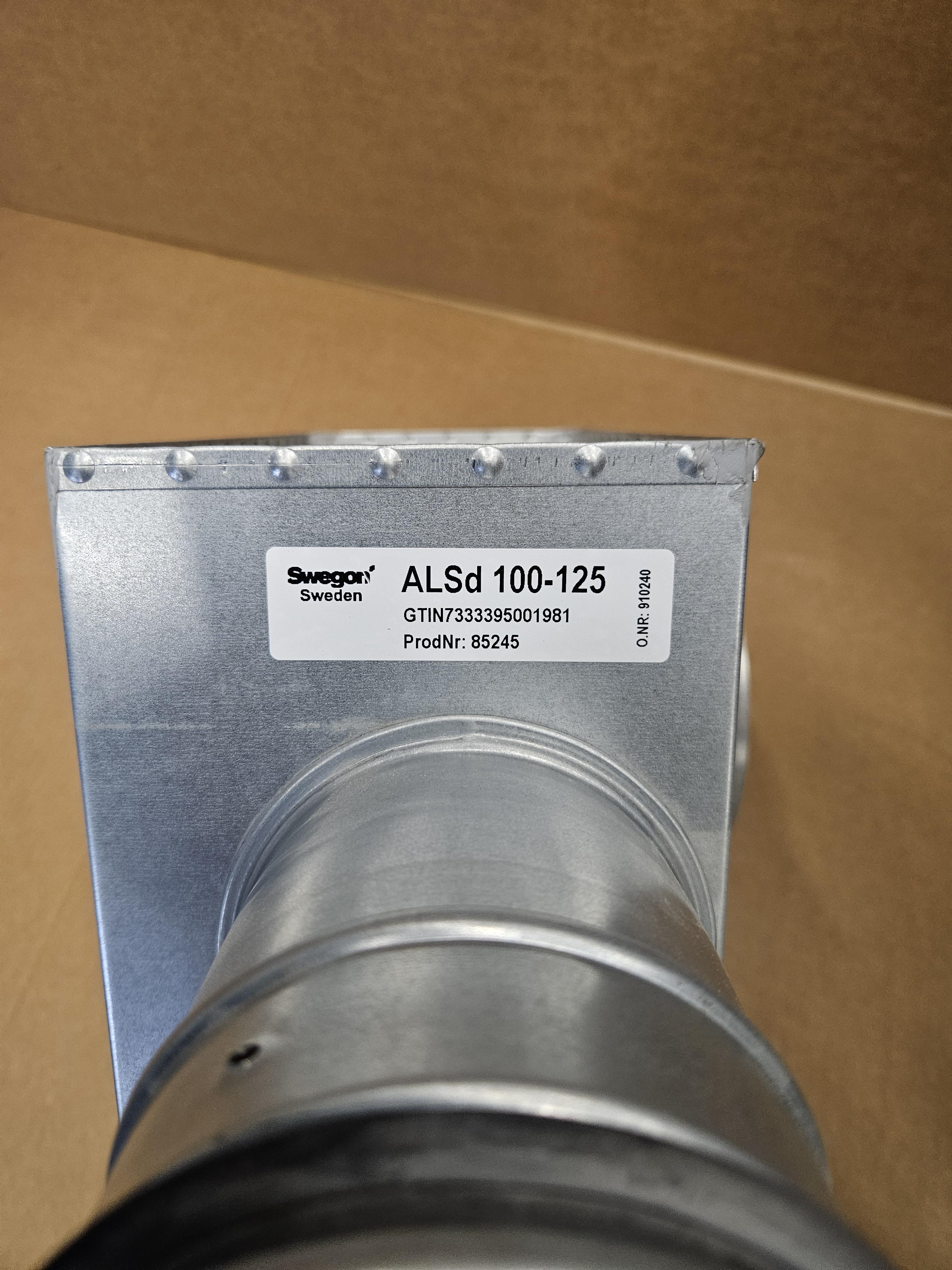 Anslutningslåda ALSd 100-125, Swegon