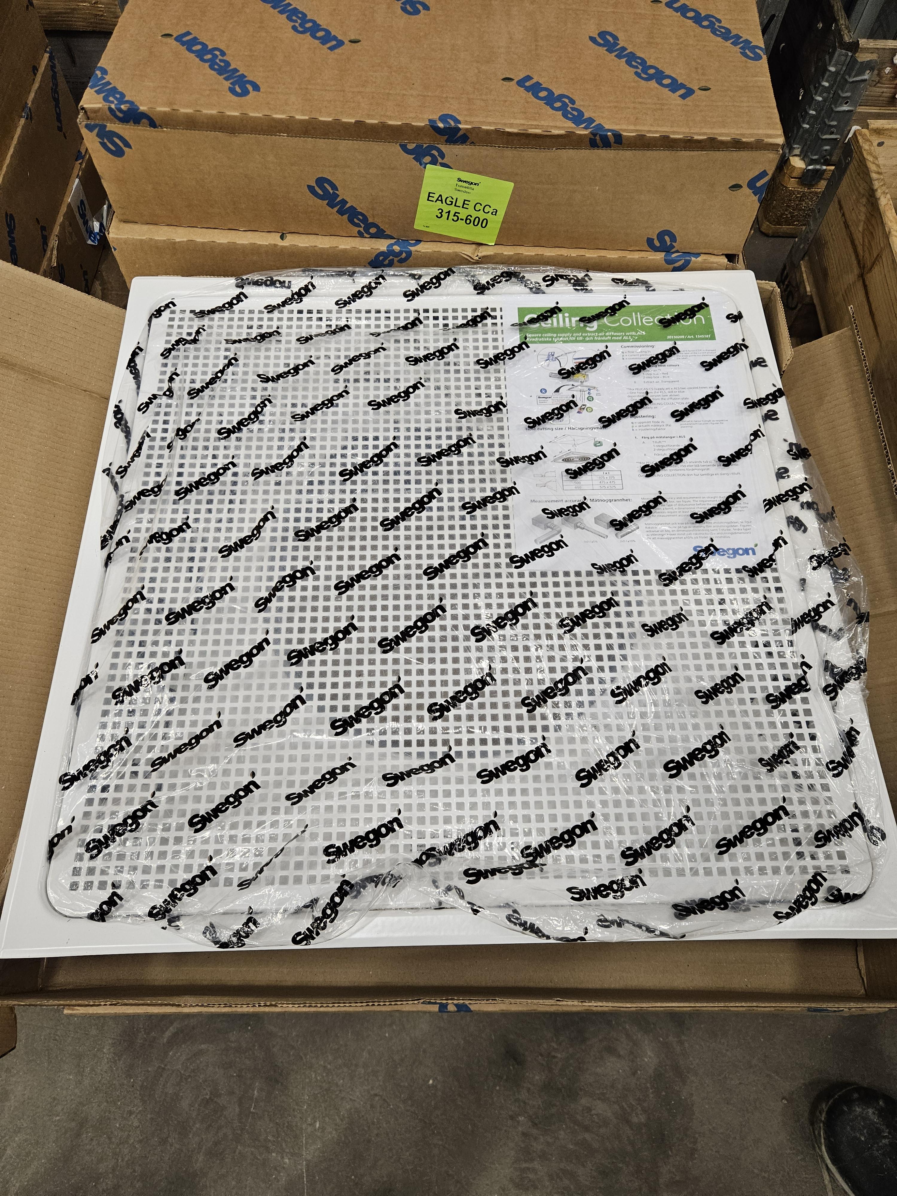 Frånluftsdon Pelican Ceiling CE HFa 315-600